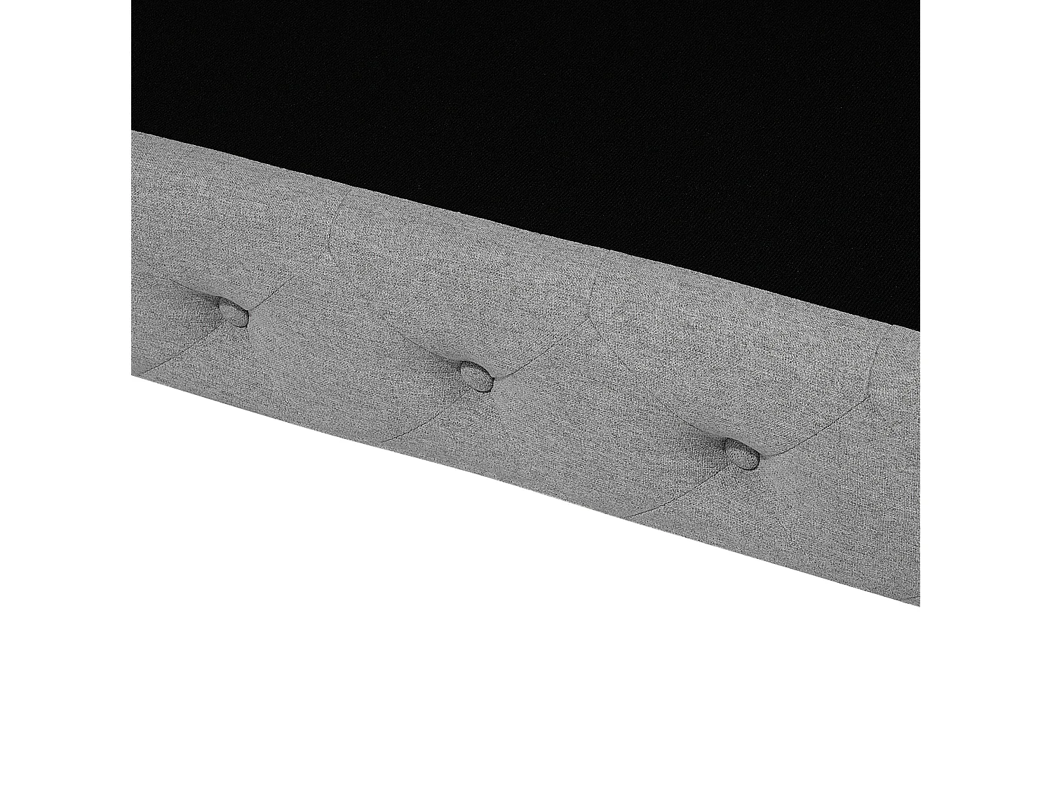 Canapé 2 places VISSLAND Tissu Gris clair