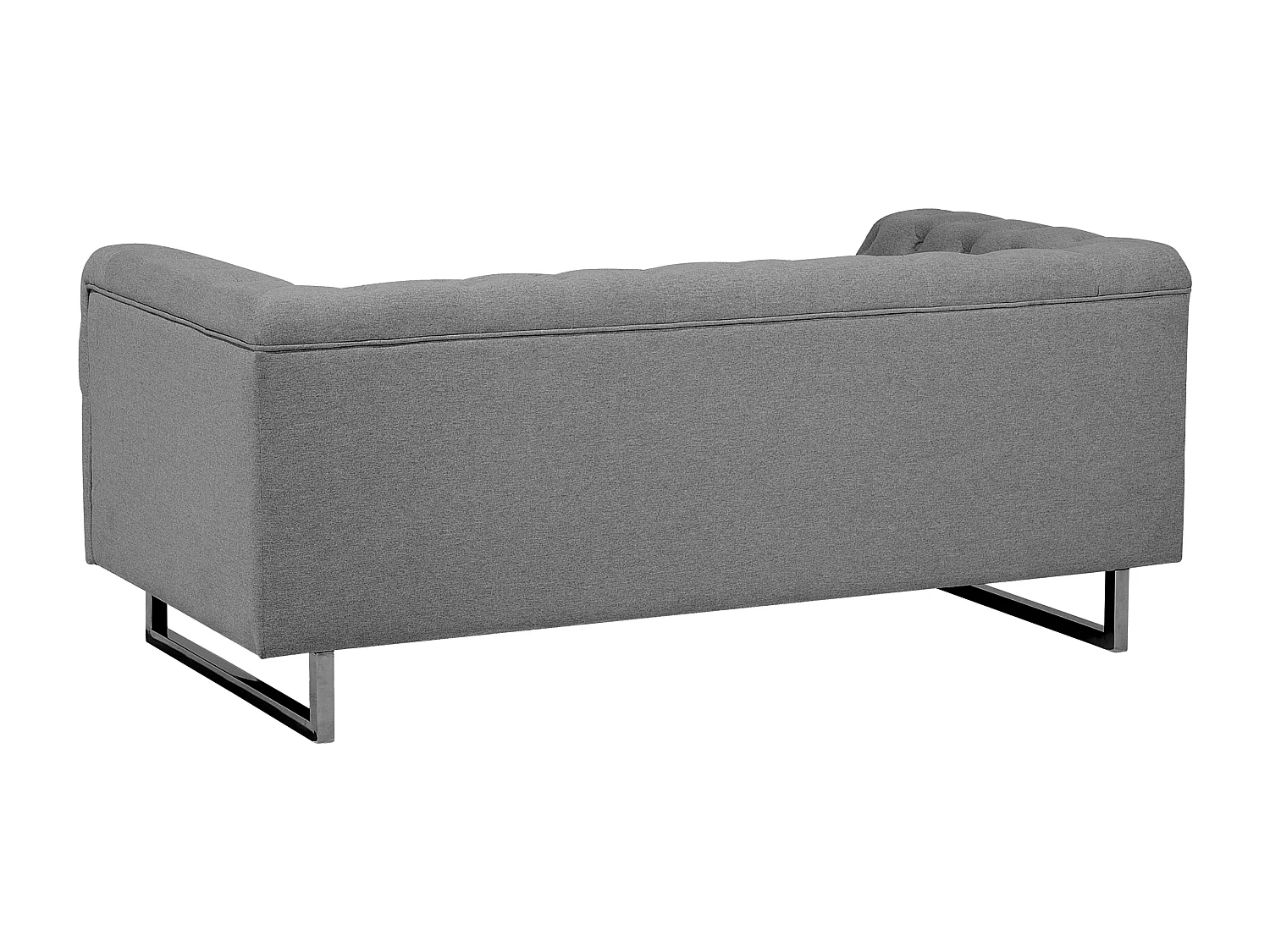 Sofa VISSLAND Stoff Hellgrau 2-Sitzer