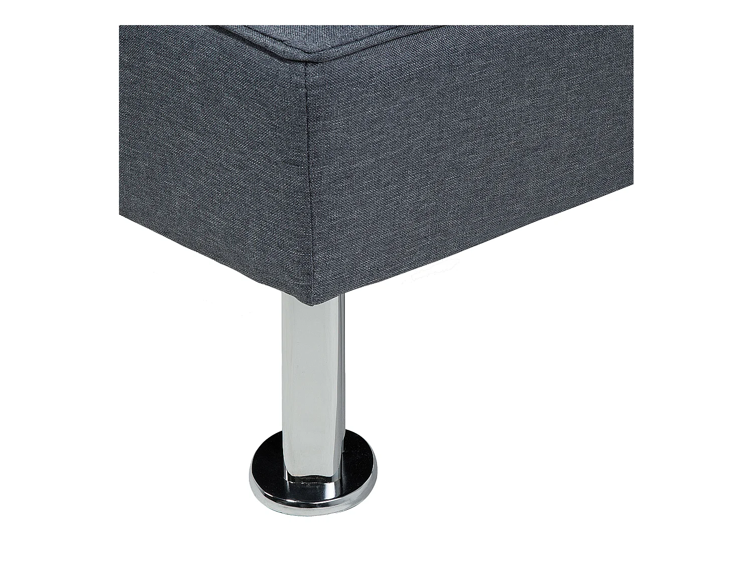 Canapé-lit 3 places ROXEN Tissu Gris foncé