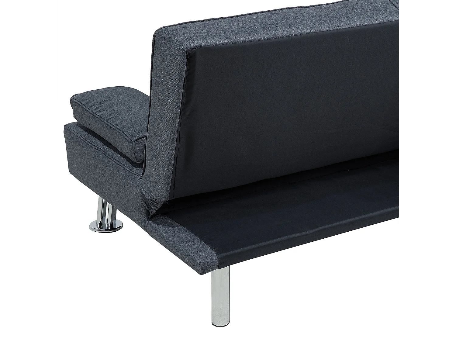 Sofá cama ROXEN Tela Gris oscuro 3 plazas