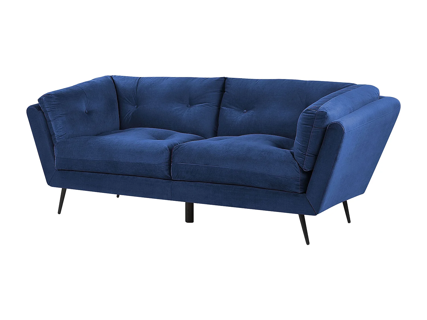 Bank LENVIK Fluweel Marineblauw 3-zitter