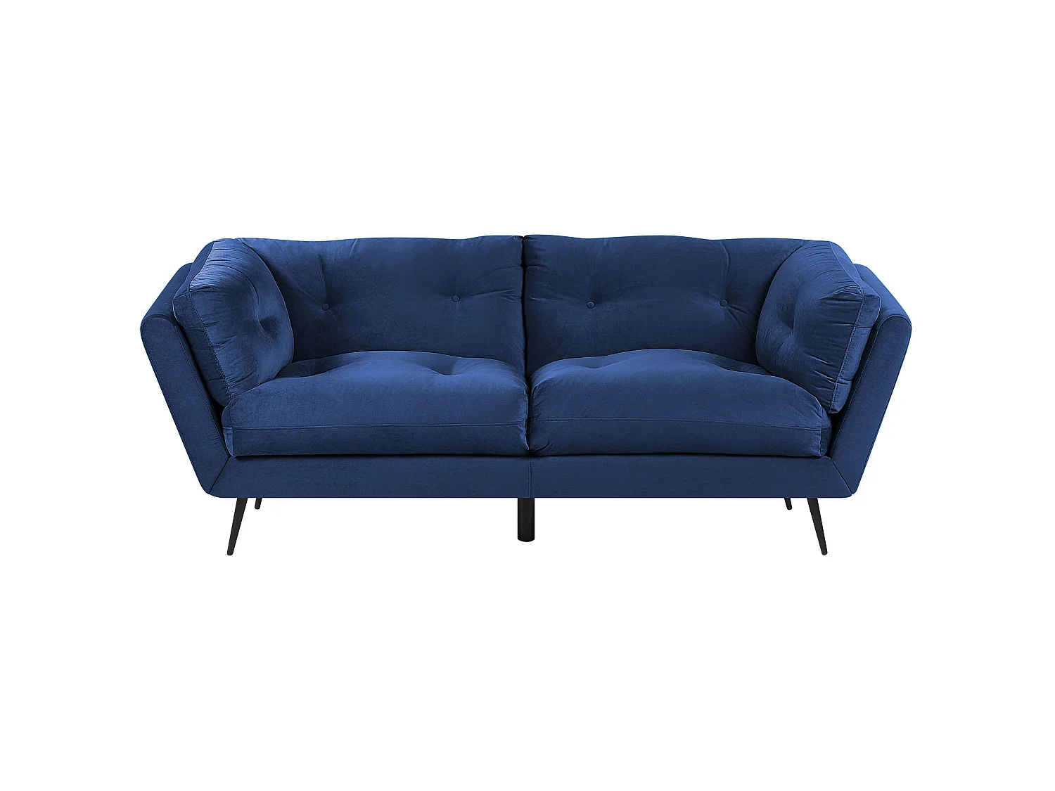 Divano LENVIK Velluto Blu marino 3 posti