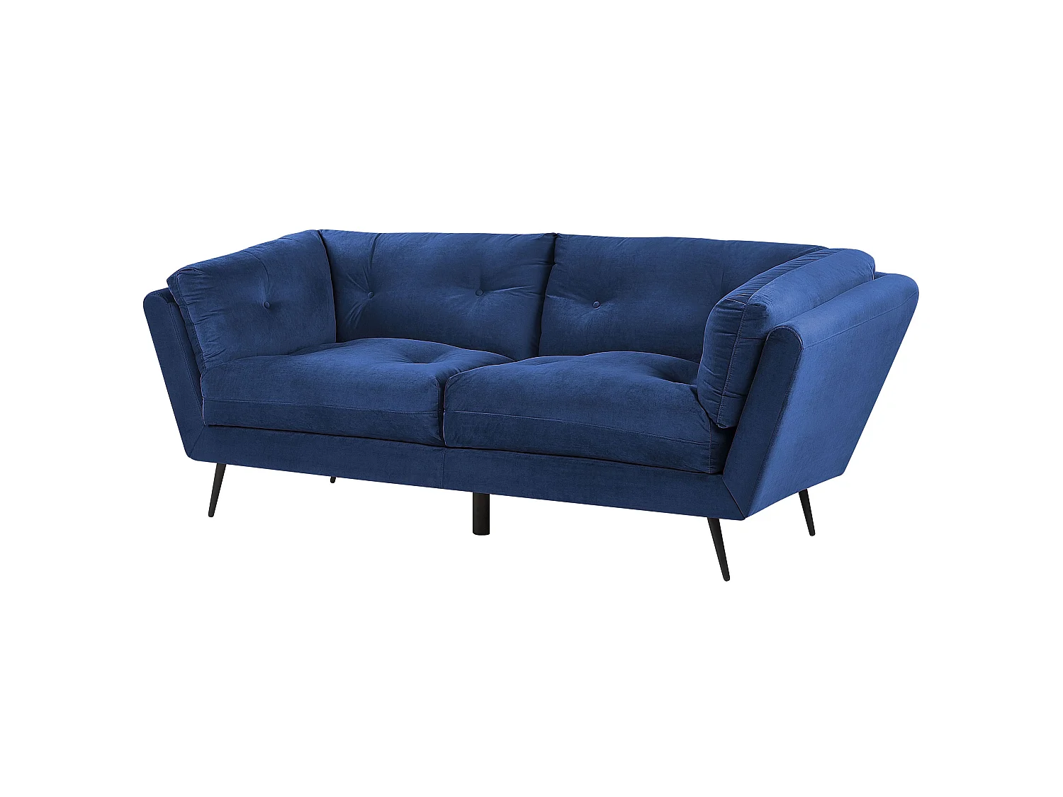 Divano LENVIK Velluto Blu marino 3 posti
