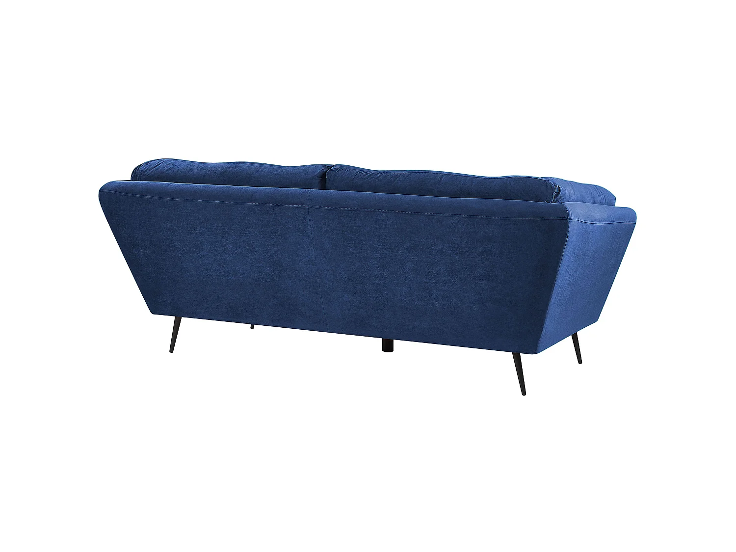 Divano LENVIK Velluto Blu marino 3 posti