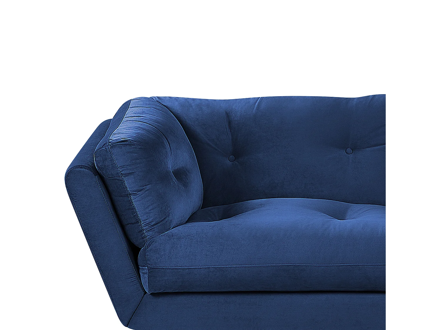 Divano LENVIK Velluto Blu marino 3 posti