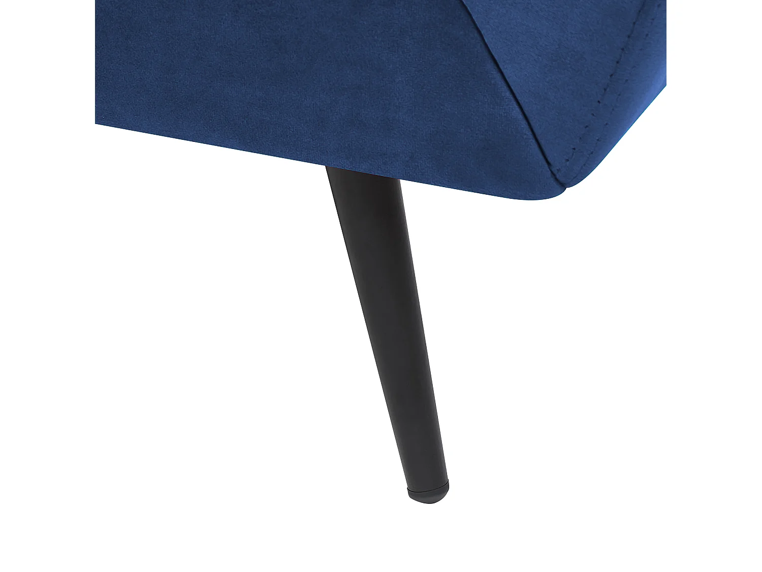 Divano LENVIK Velluto Blu marino 3 posti