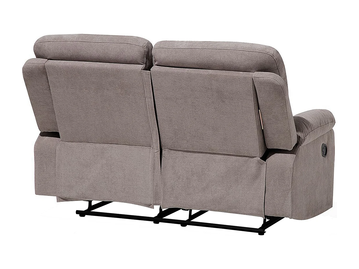 Klassischer 2-Sitzer Sofa Polsterbezug taupe beige verstellbar Bergen