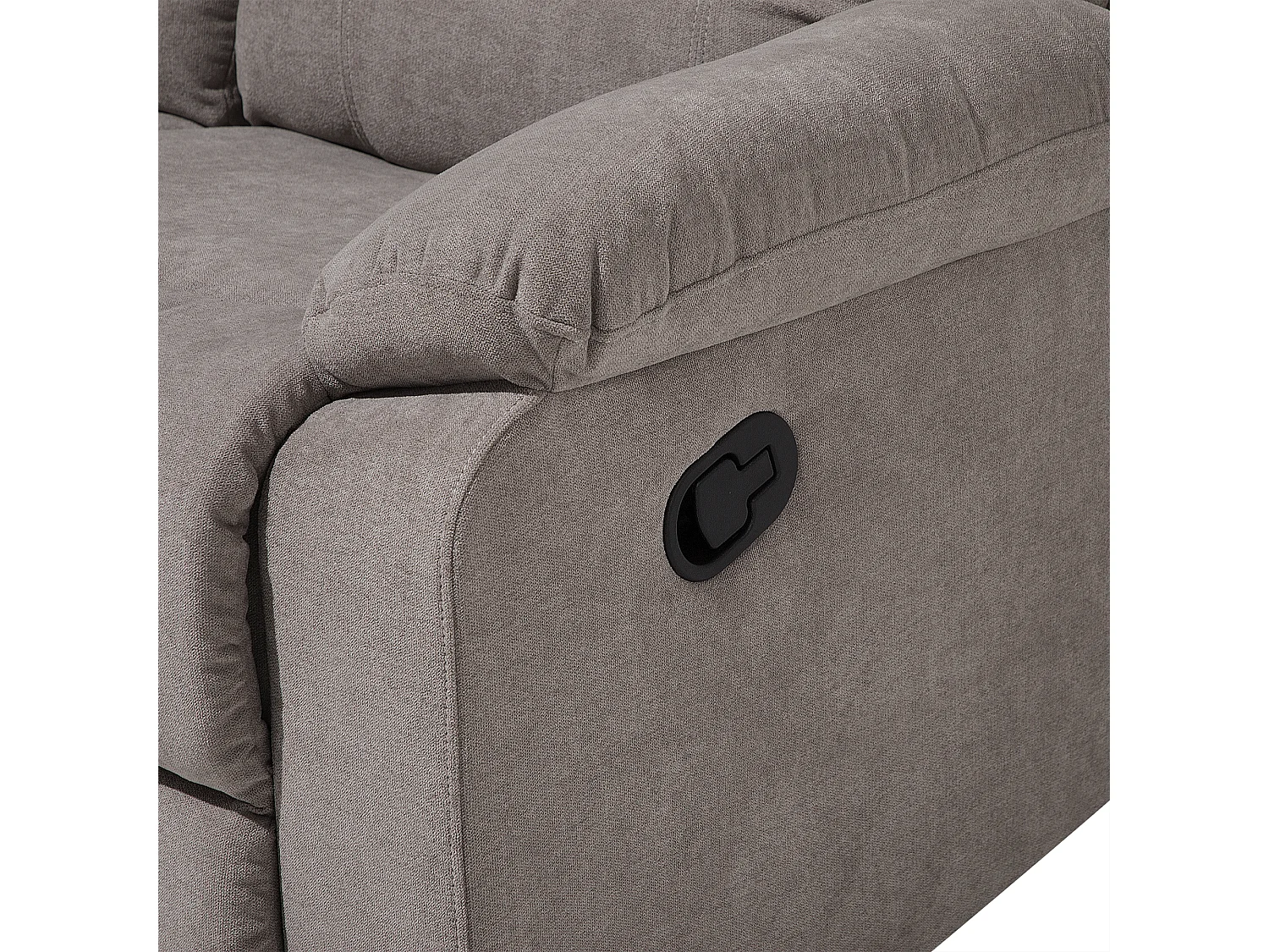 Klassischer 2-Sitzer Sofa Polsterbezug taupe beige verstellbar Bergen