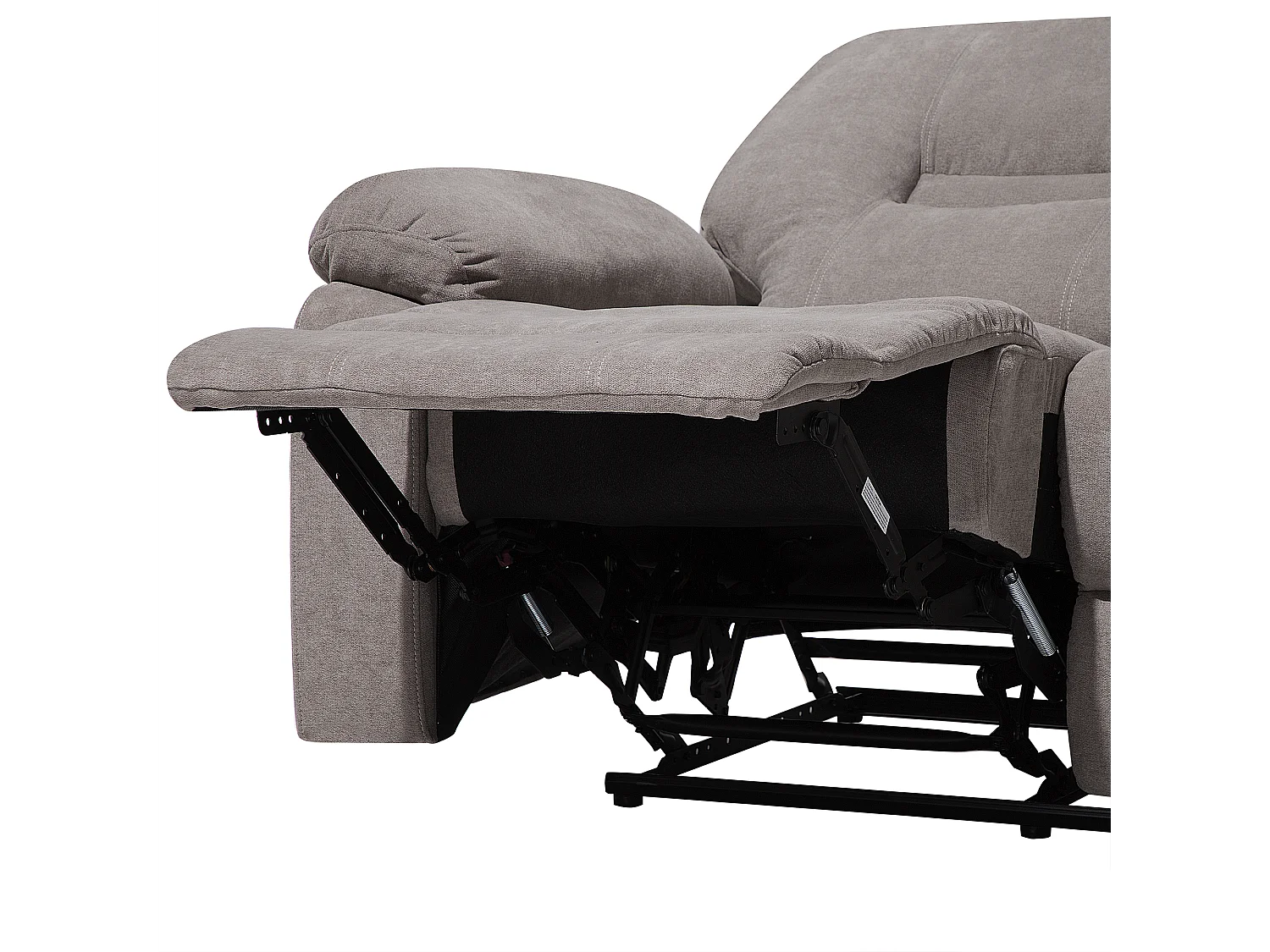 Handmatig verstelbare bank BERGEN Stof Taupe 2-zitter