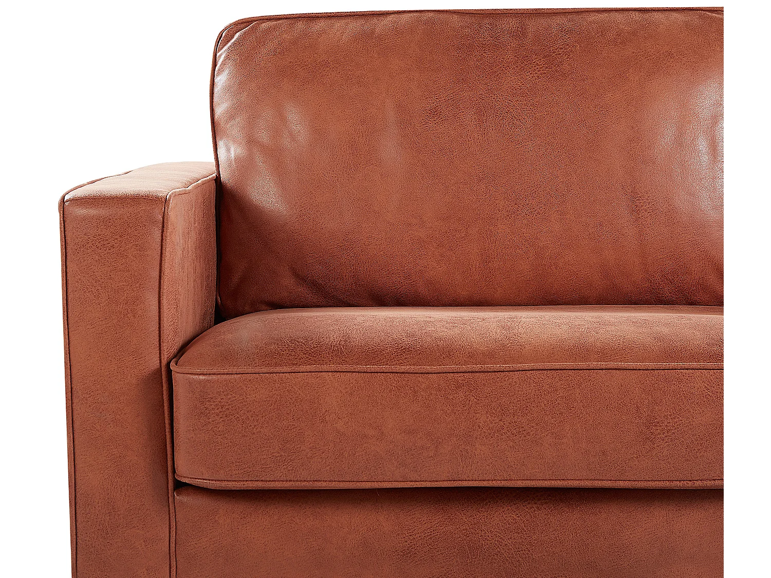 Bank SAVALEN Kunstleer Goudbruin 3-zitter