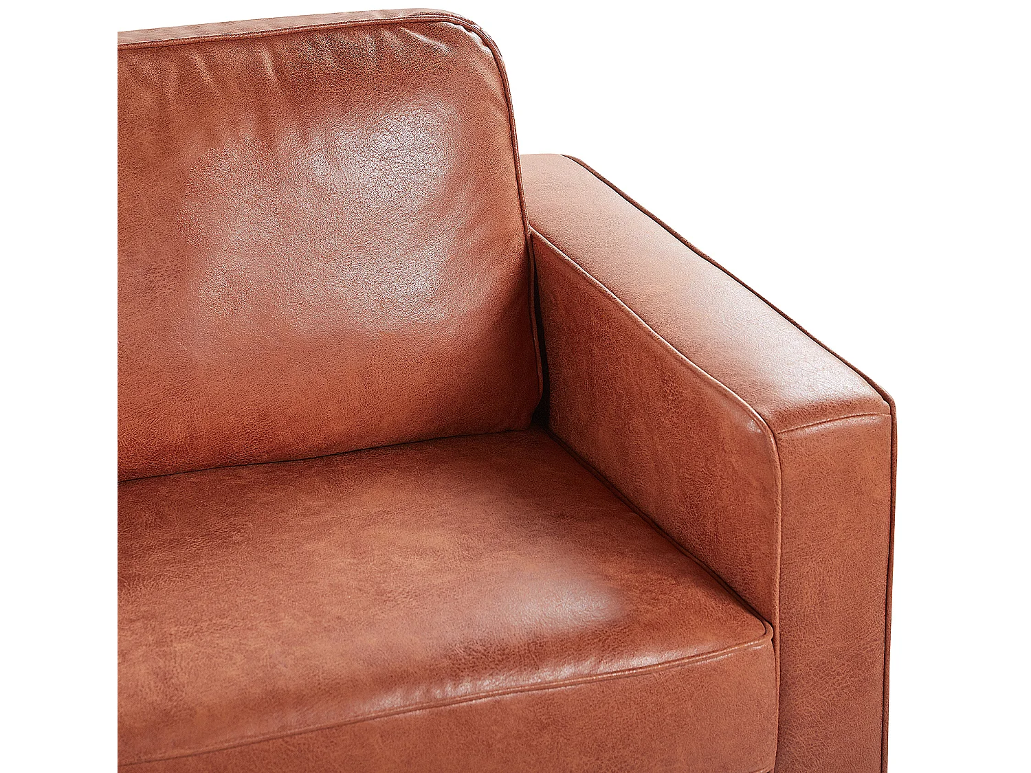 Bank SAVALEN Kunstleer Goudbruin 3-zitter