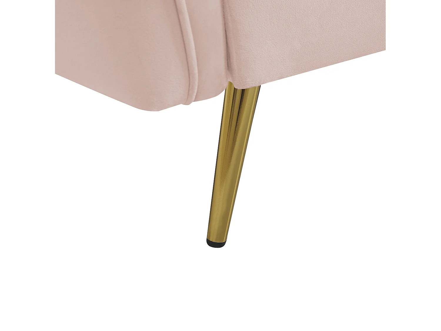 Sofá FREDERICA Terciopelo Rosa 3 plazas