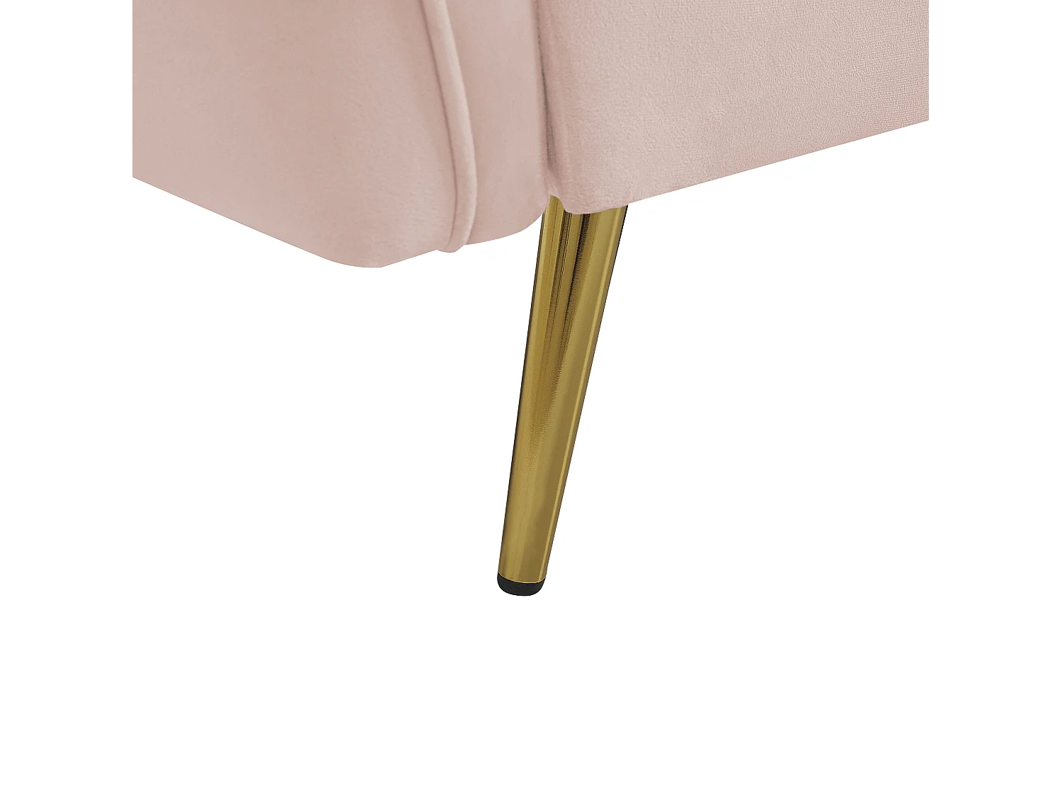 Bank FREDERICA Fluweel Roze 3-zitter