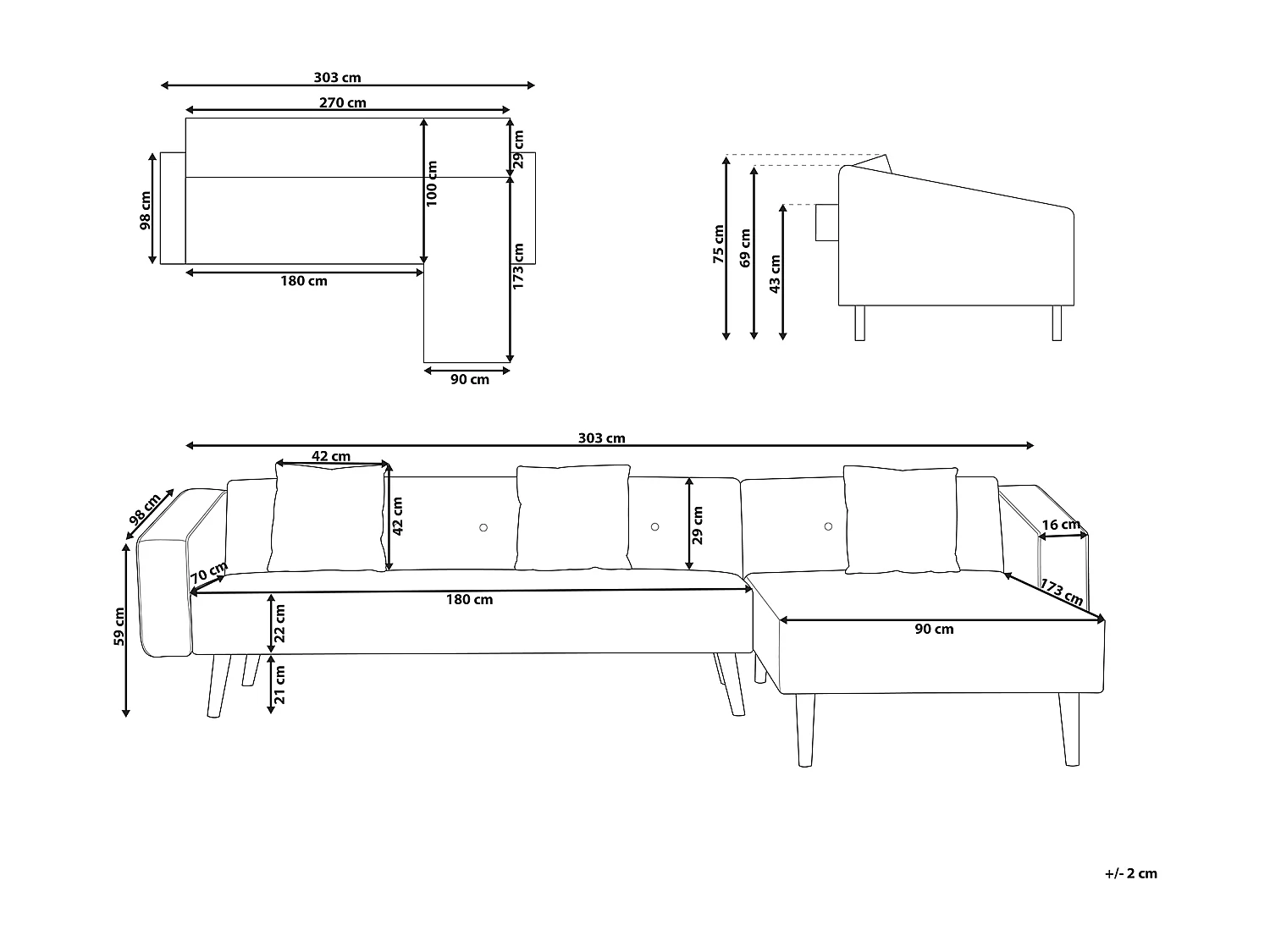 Canapé Convertible - Vadso - Velours, Vert