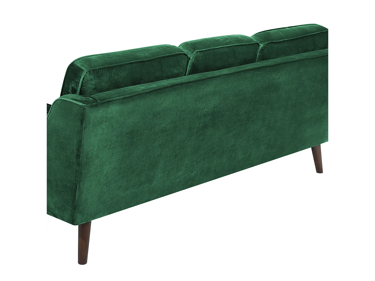 Modernes Sofa aus Samtstoff in Grün Couch 3-Sitzer Lokka