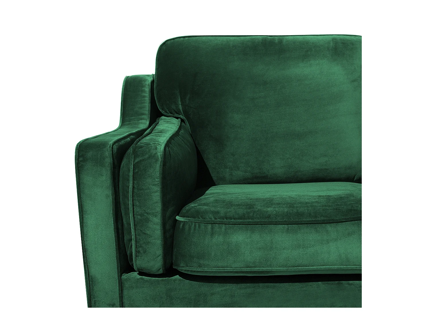 Bank LOKKA Fluweel Smaragdgroen 3-zitter