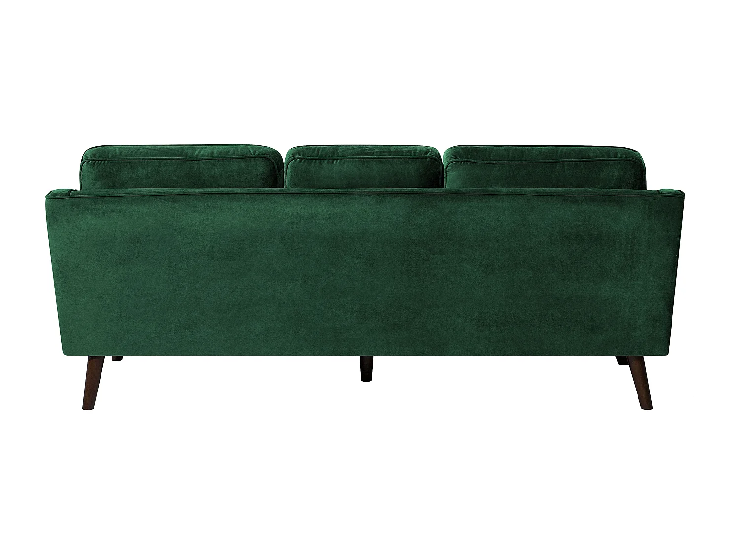 Modernes Sofa aus Samtstoff in Grün Couch 3-Sitzer Lokka