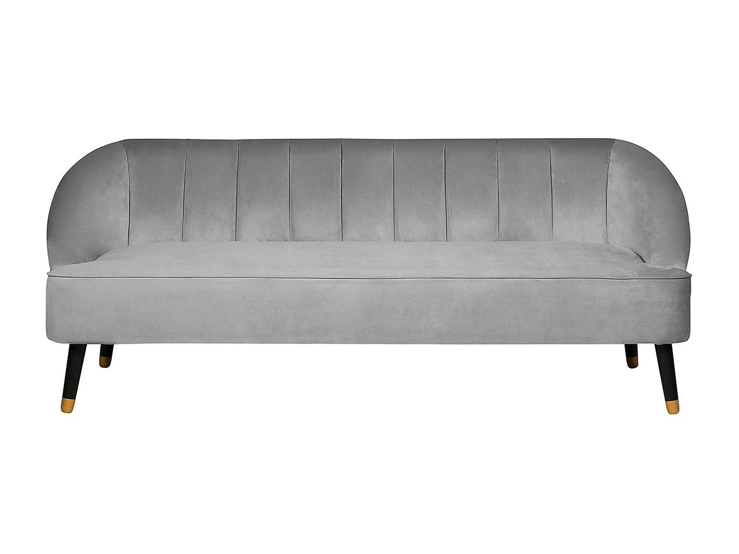 Sofá ALSVAG Terciopelo Gris claro 3 plazas