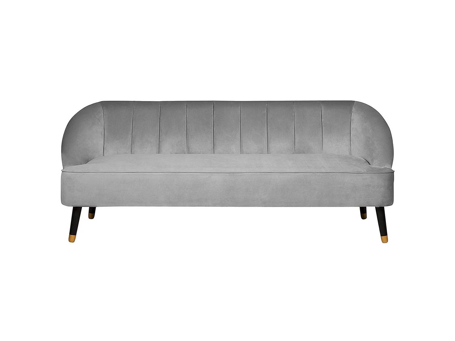 Soffa 3-sits ALSVAG Sammet Ljusgrå