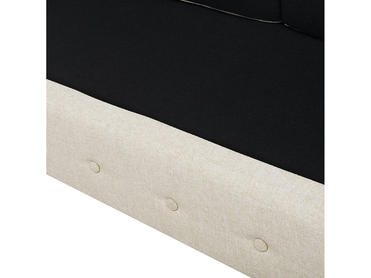 Canapé 3 places CHESTERFIELD Tissu Beige