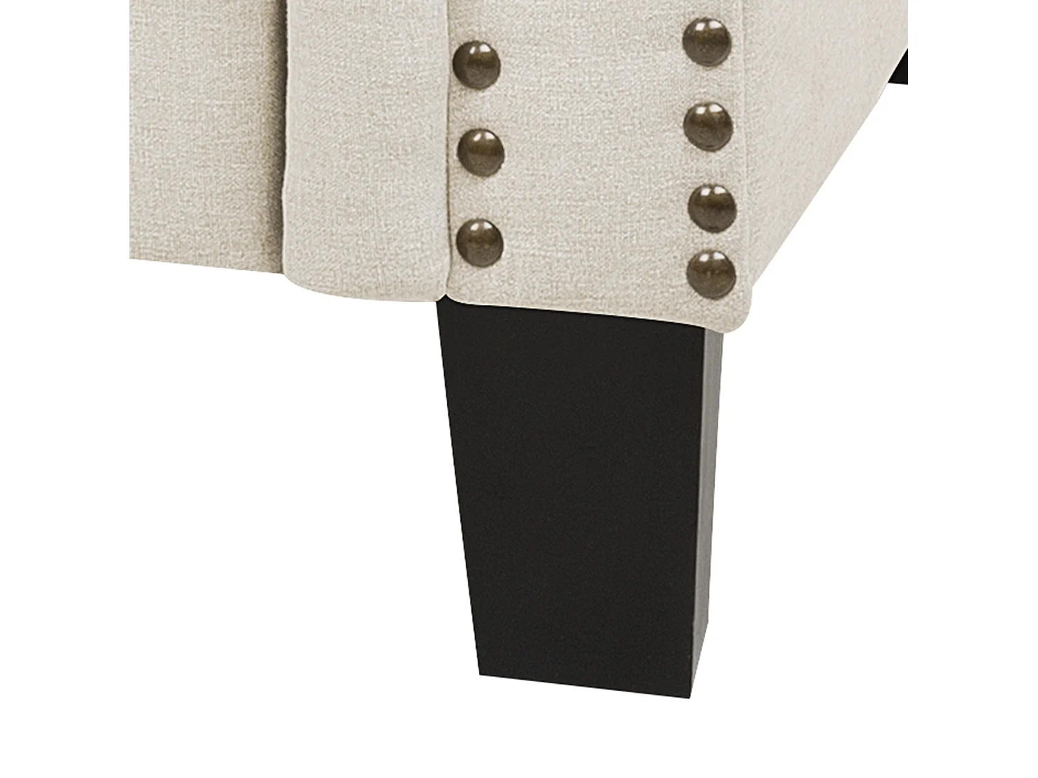 Canapé 3 places CHESTERFIELD Tissu Beige