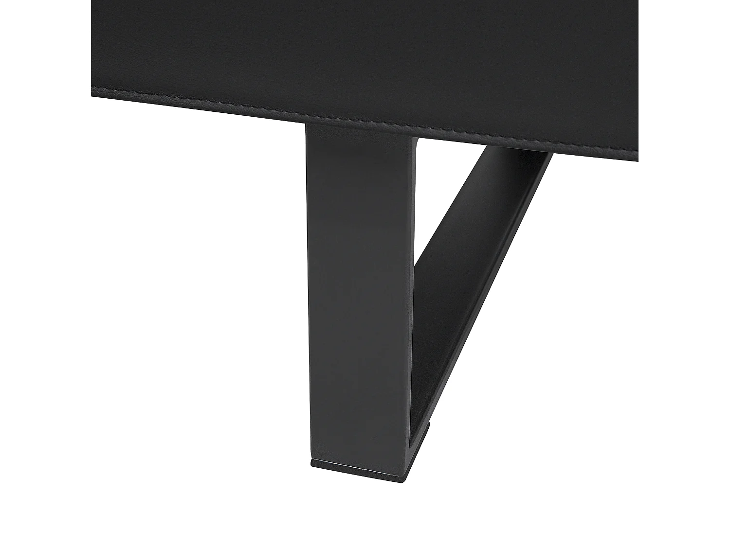 Sofá-cama DERBY Pele sintética Preto 3 lugares