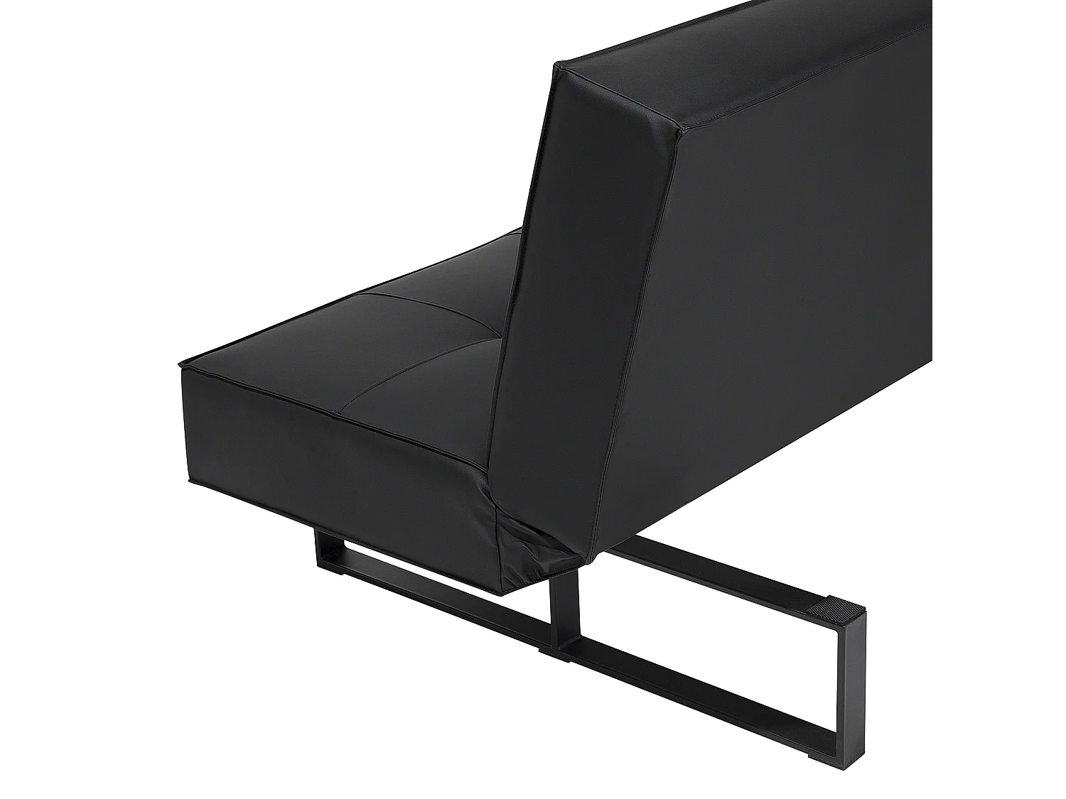 Canapé-lit 3 places DERBY Cuir PU Noir