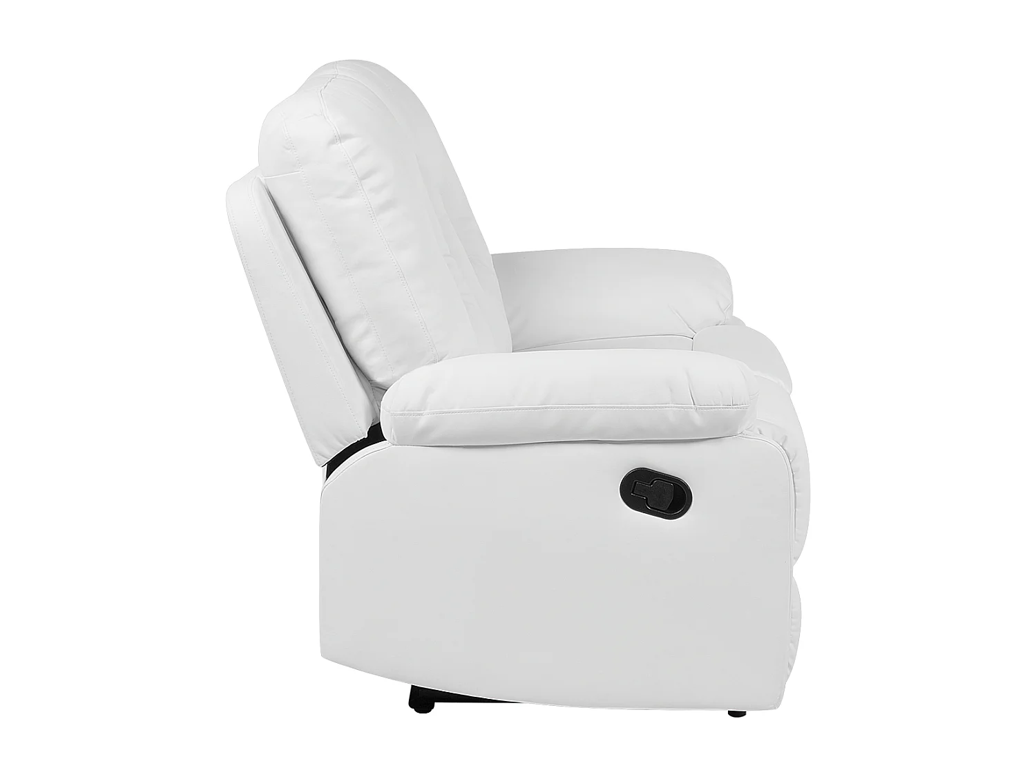 Verstellbarer 2er-Sitzer Kunstleder weiß Bergen