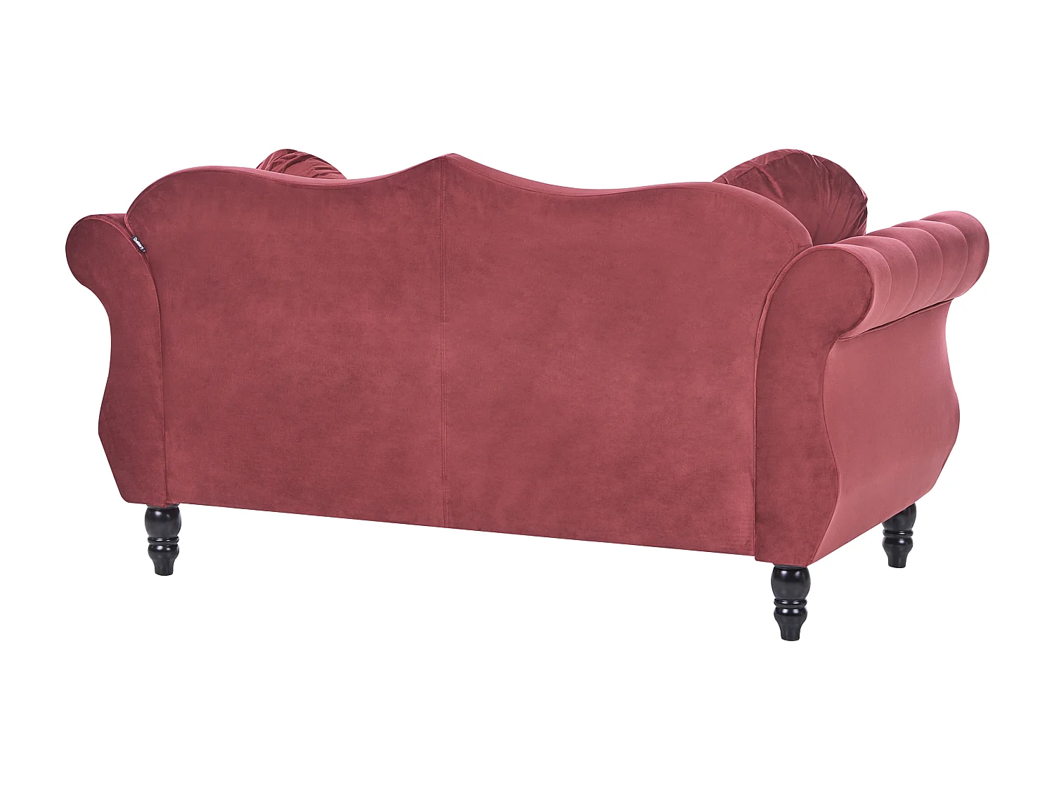 Canapé 2 places SKIEN Velours Rouge foncé