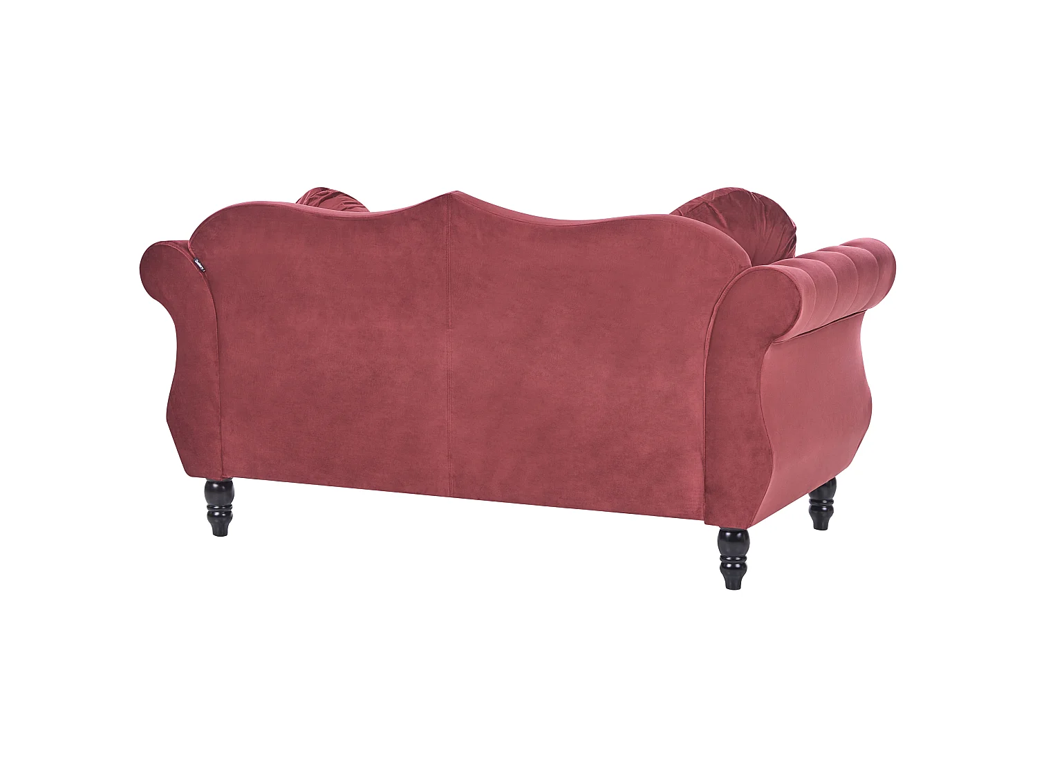 Canapé SKIEN Velours Rouge foncé 2 places