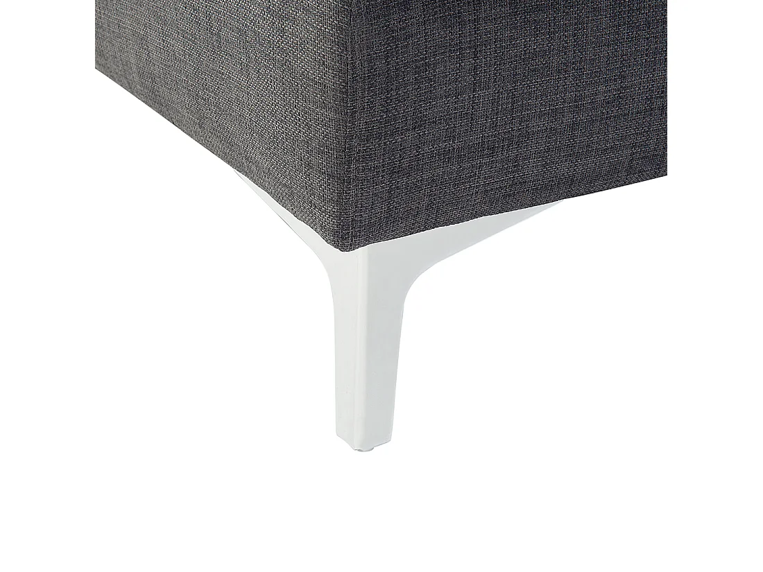 Hoekbank KIRUNA Stof Donkergrijs 4-zitter Rechterzijde