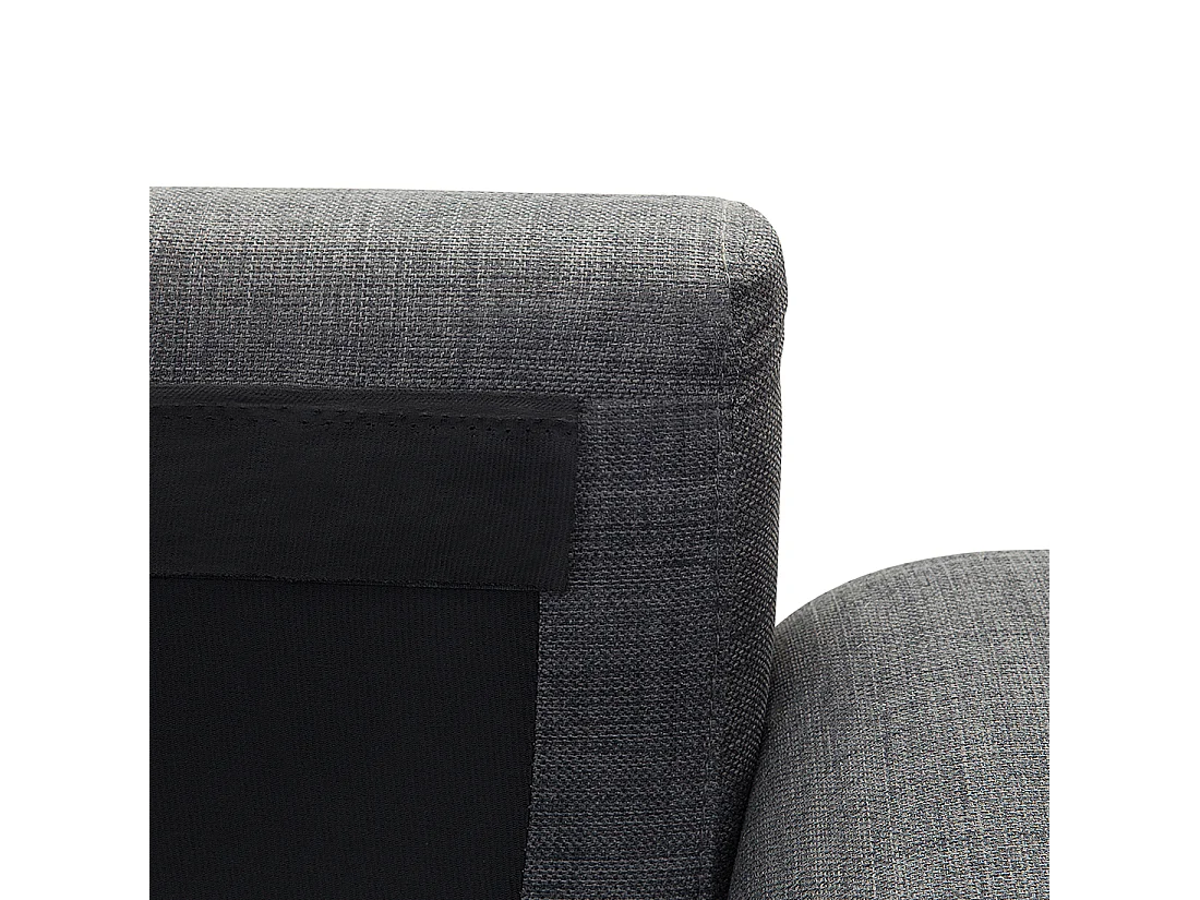 Hoekbank KIRUNA Stof Donkergrijs 4-zitter Rechterzijde
