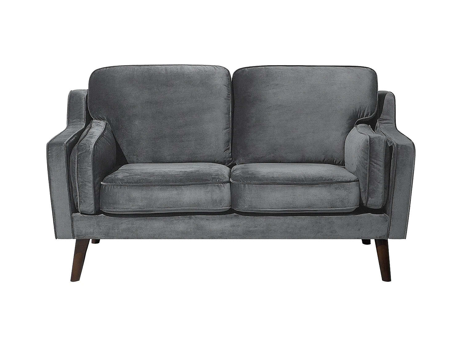 Canapé 2 places LOKKA Velours Gris foncé