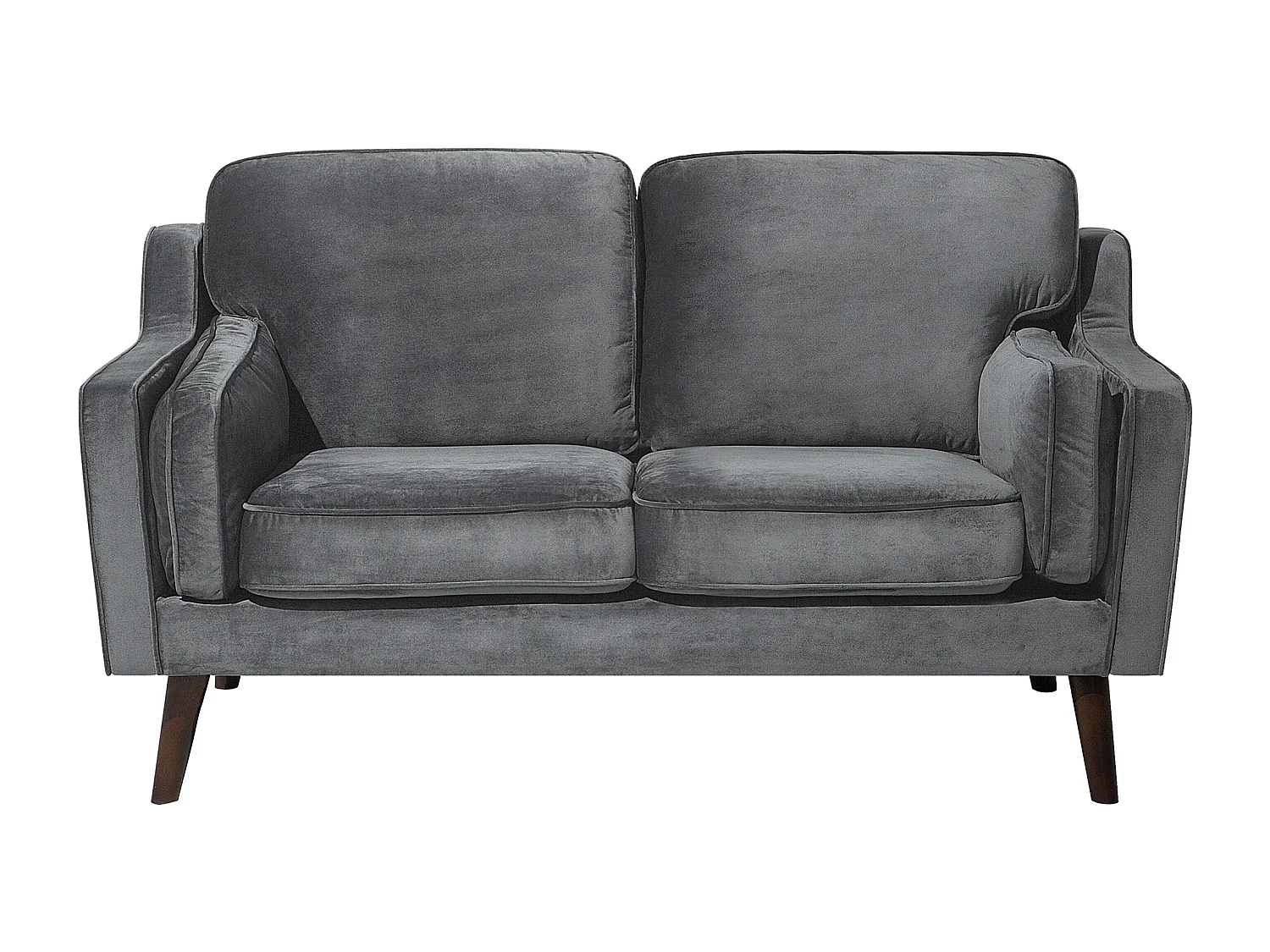 Canapé 2 places LOKKA Velours Gris foncé