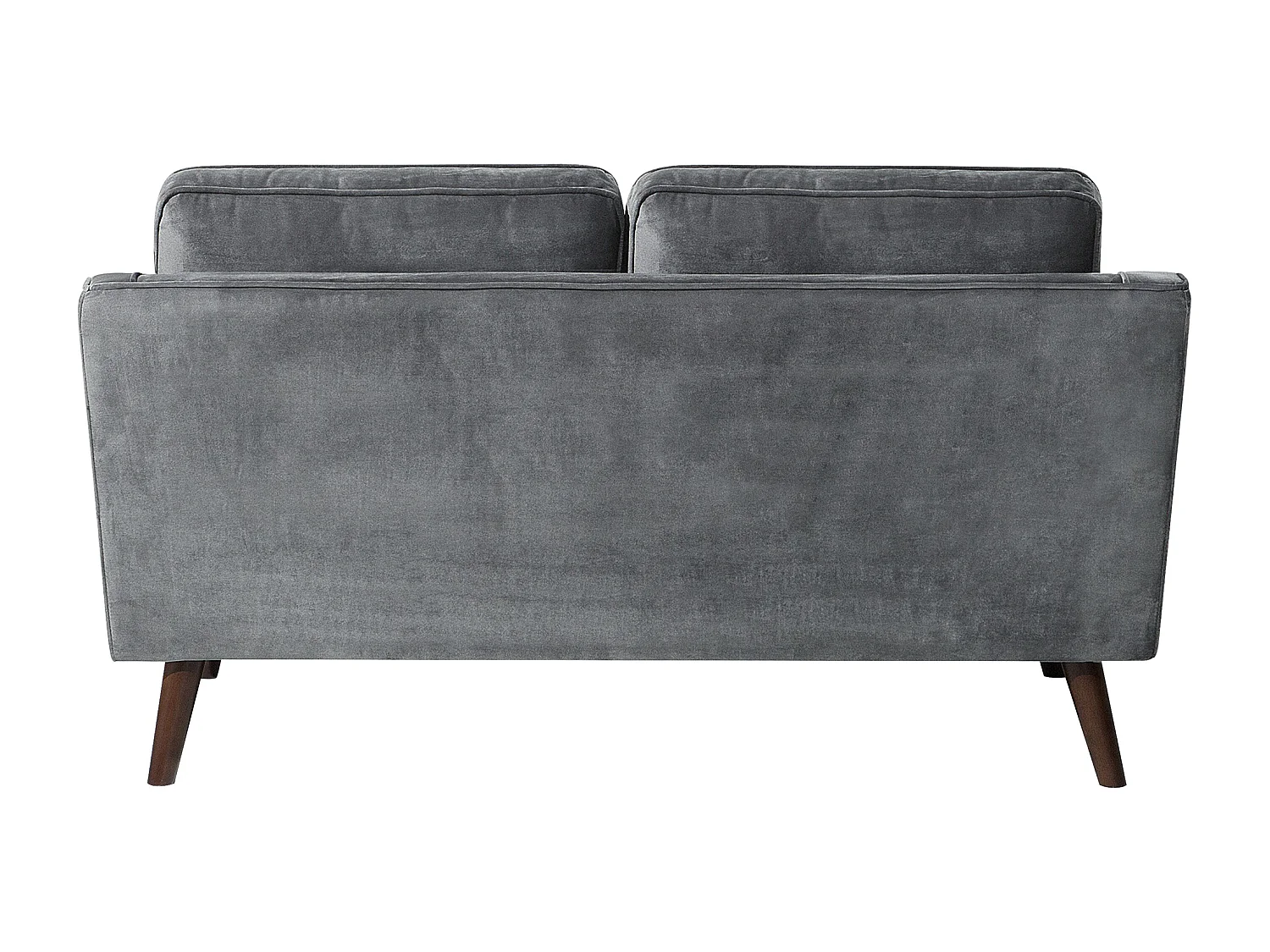 Canapé 2 places LOKKA Velours Gris foncé