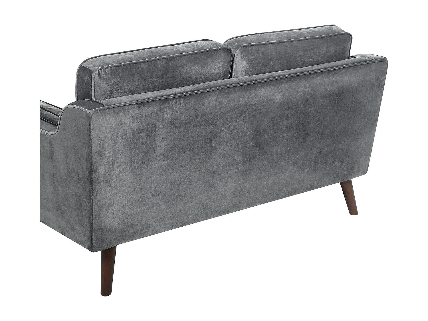 Canapé 2 places LOKKA Velours Gris foncé