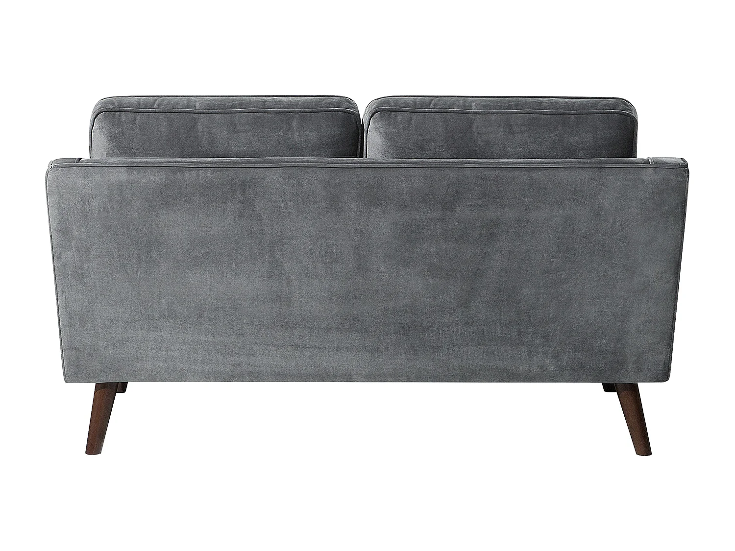 Bank LOKKA Fluweel Donkergrijs 2-zitter