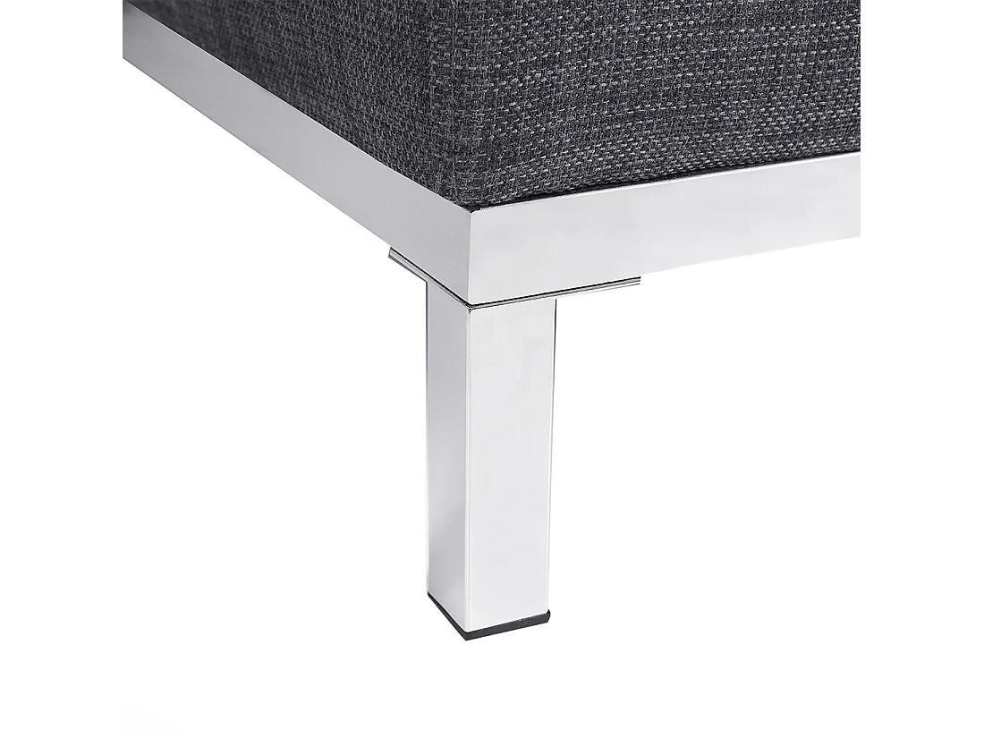 Hoekbank OSLO Stof Donkergrijs 4-zitter Linkerzijde