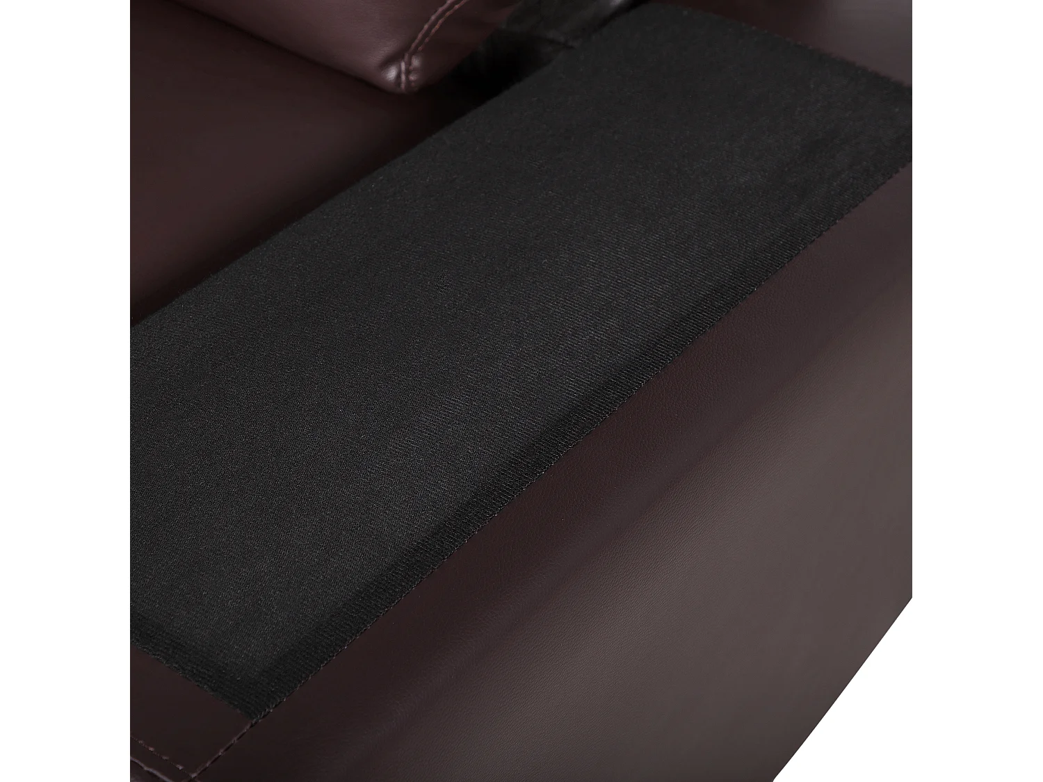 Canapé 2 places VOGAR Cuir PU Marron foncé