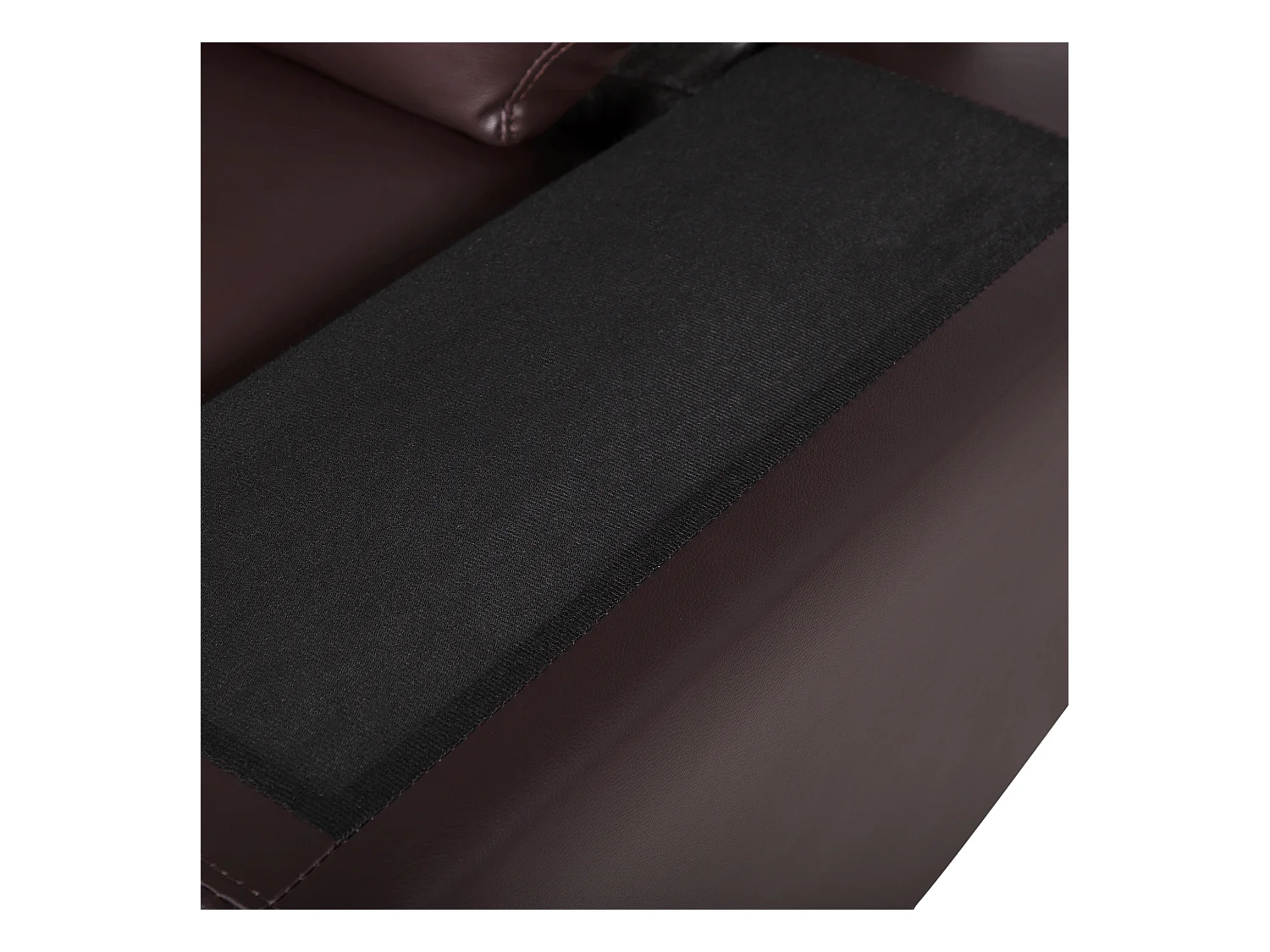 Canapé 2 places VOGAR Cuir PU Marron foncé