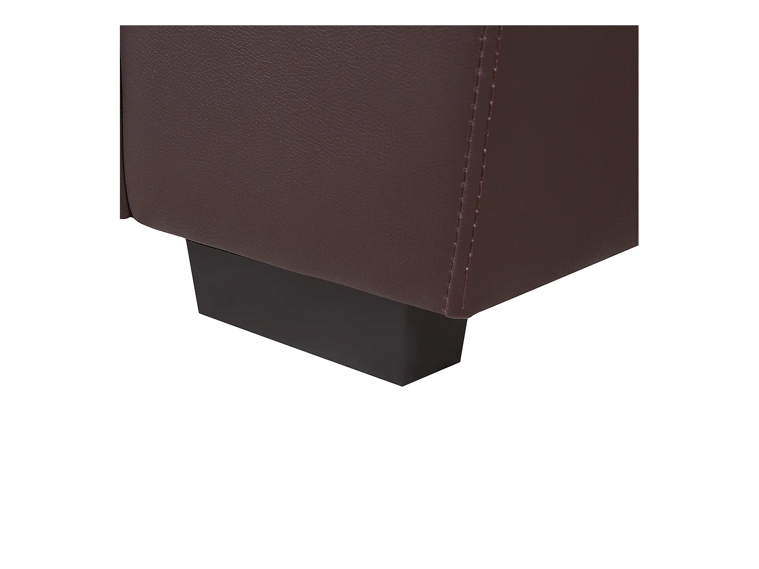 Canapé 2 places VOGAR Cuir PU Marron foncé