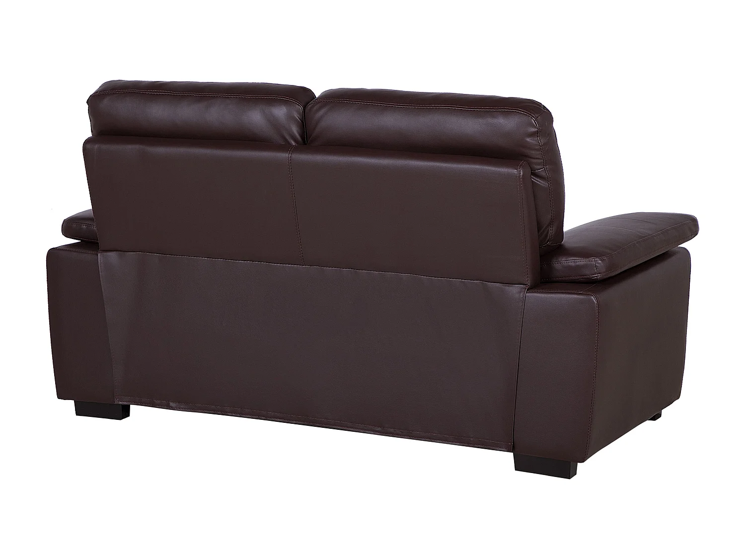 Bank VOGAR Kunstleer Donkerbruin 2-zitter