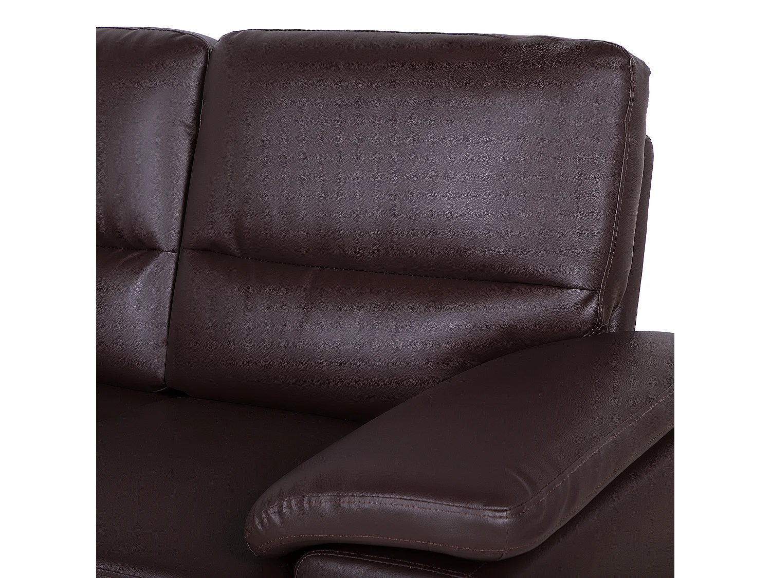 Bank VOGAR Kunstleer Donkerbruin 2-zitter