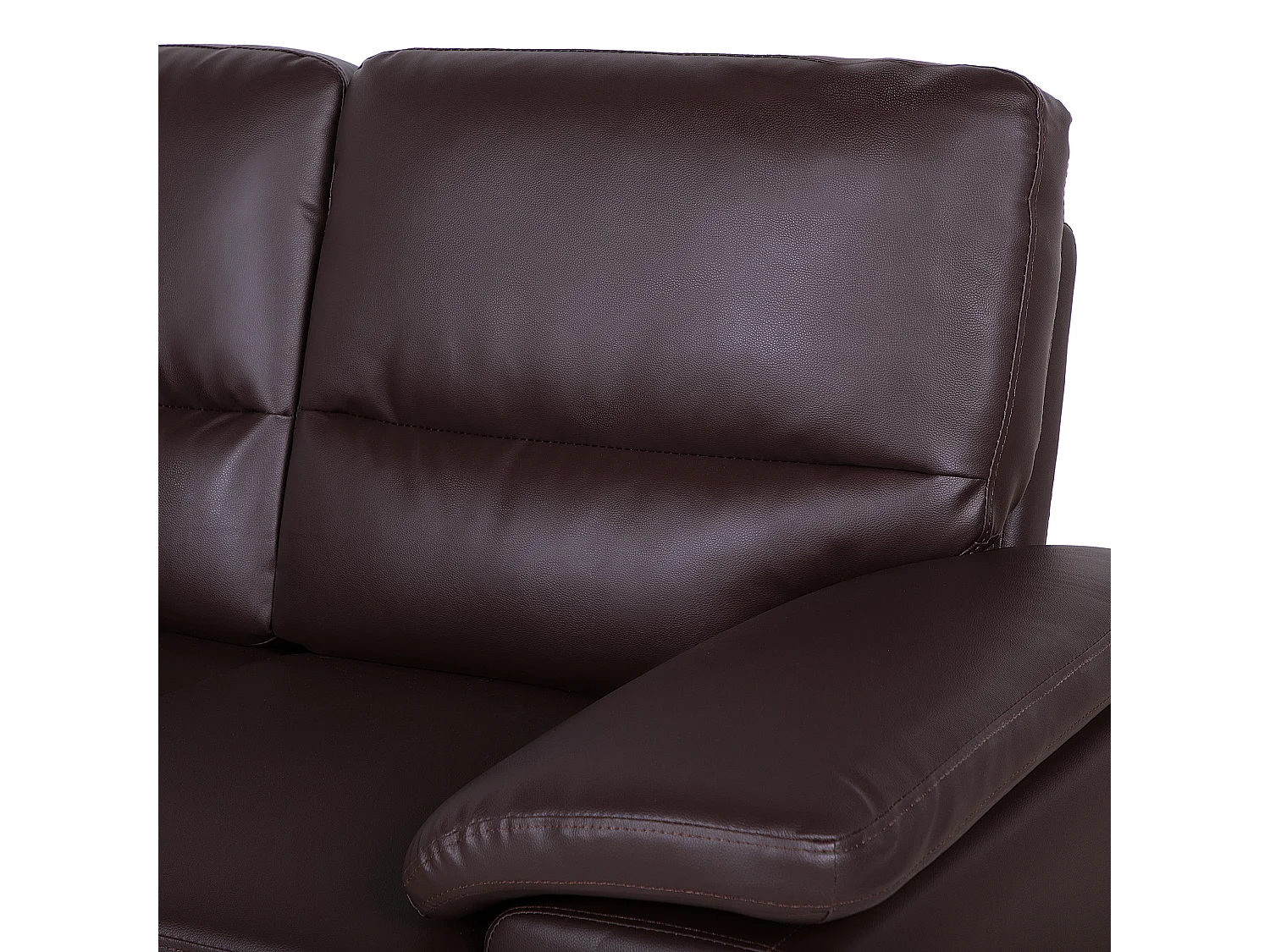 Bank VOGAR Kunstleer Donkerbruin 2-zitter