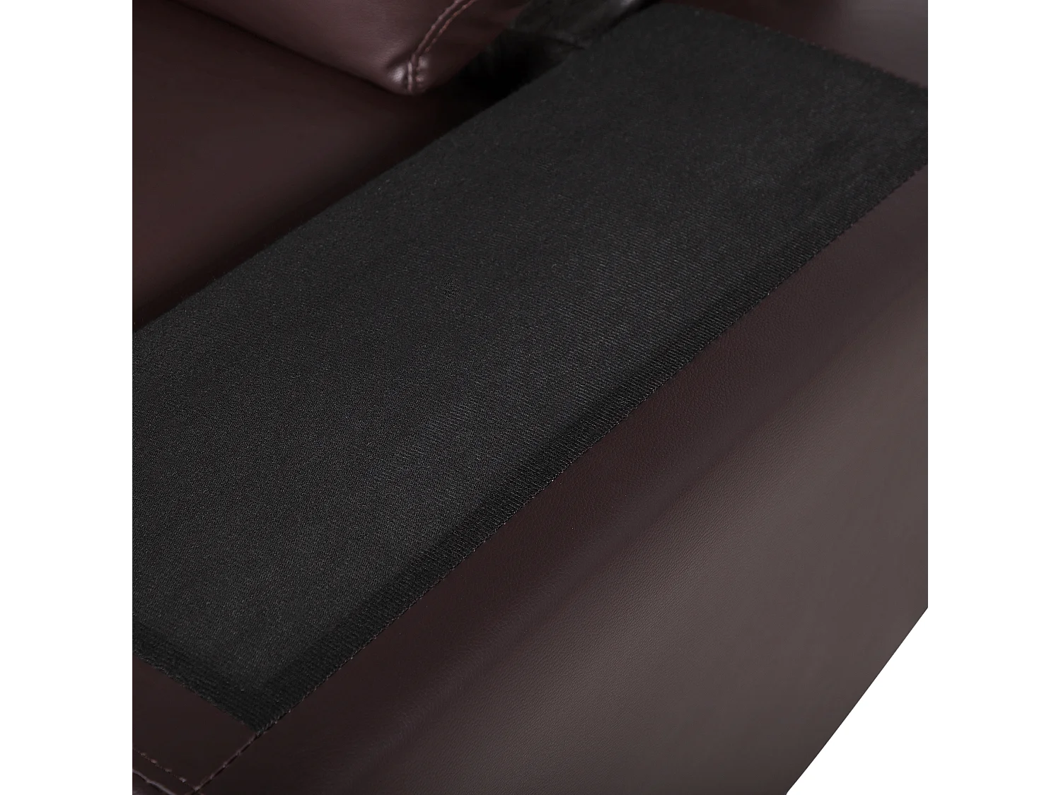 Bank VOGAR Kunstleer Donkerbruin 2-zitter