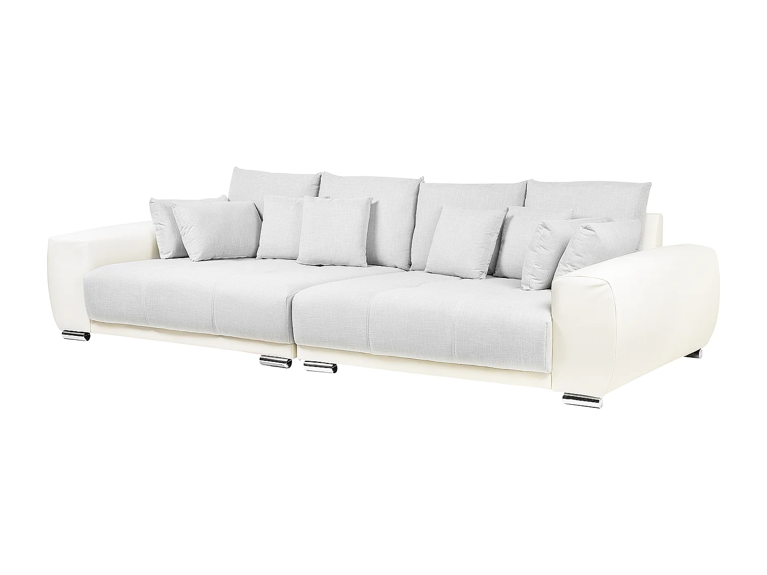 Sofá TORPO Tela Beige claro 4 plazas