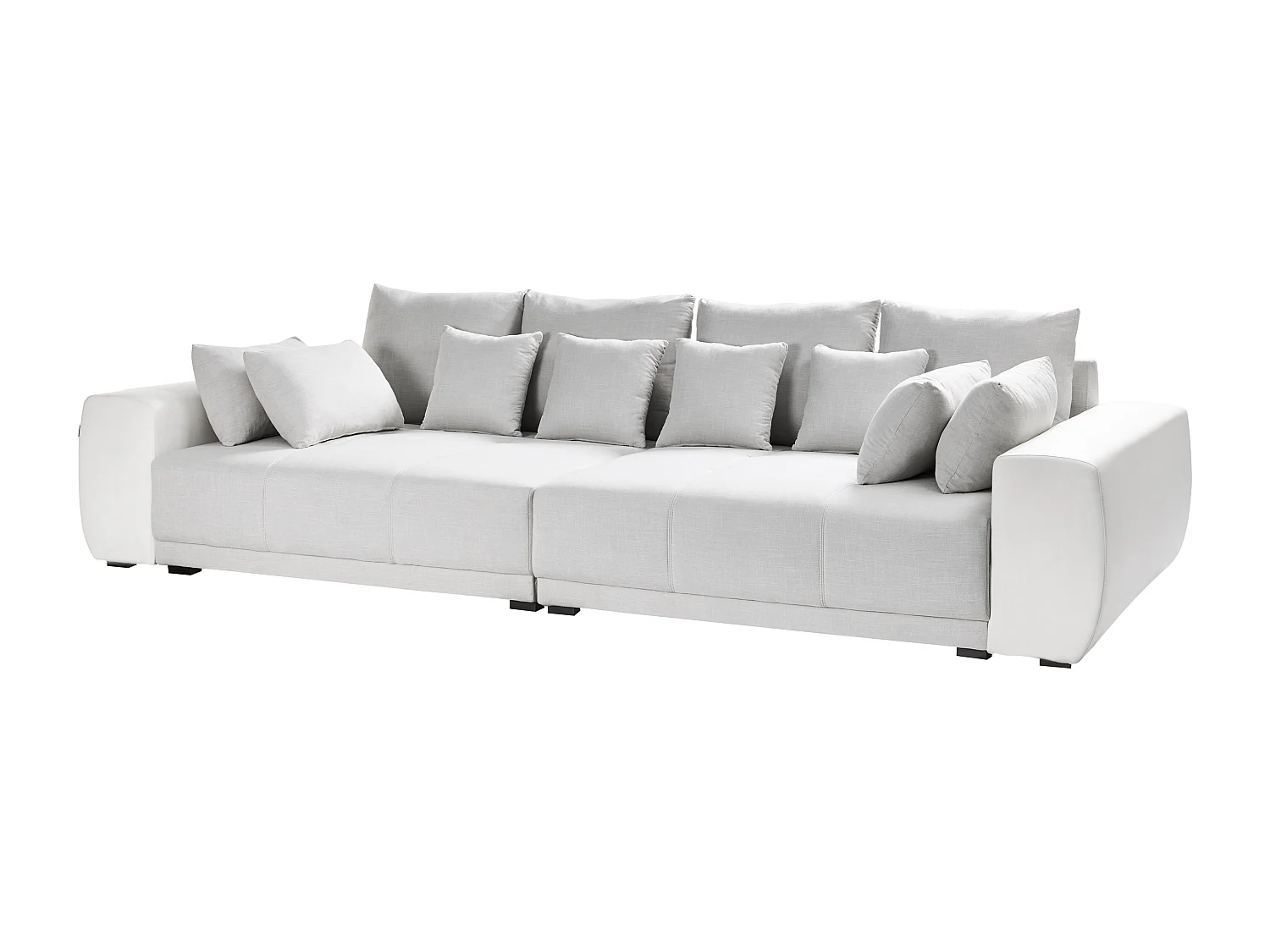 Sofá TORPO Tela Beige claro 4 plazas