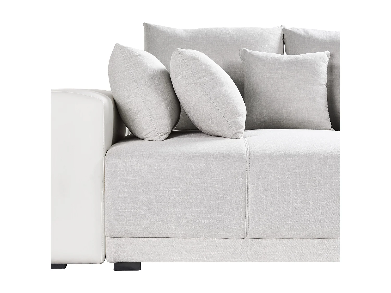 Canapé 4 places TORPO Tissu Beige clair