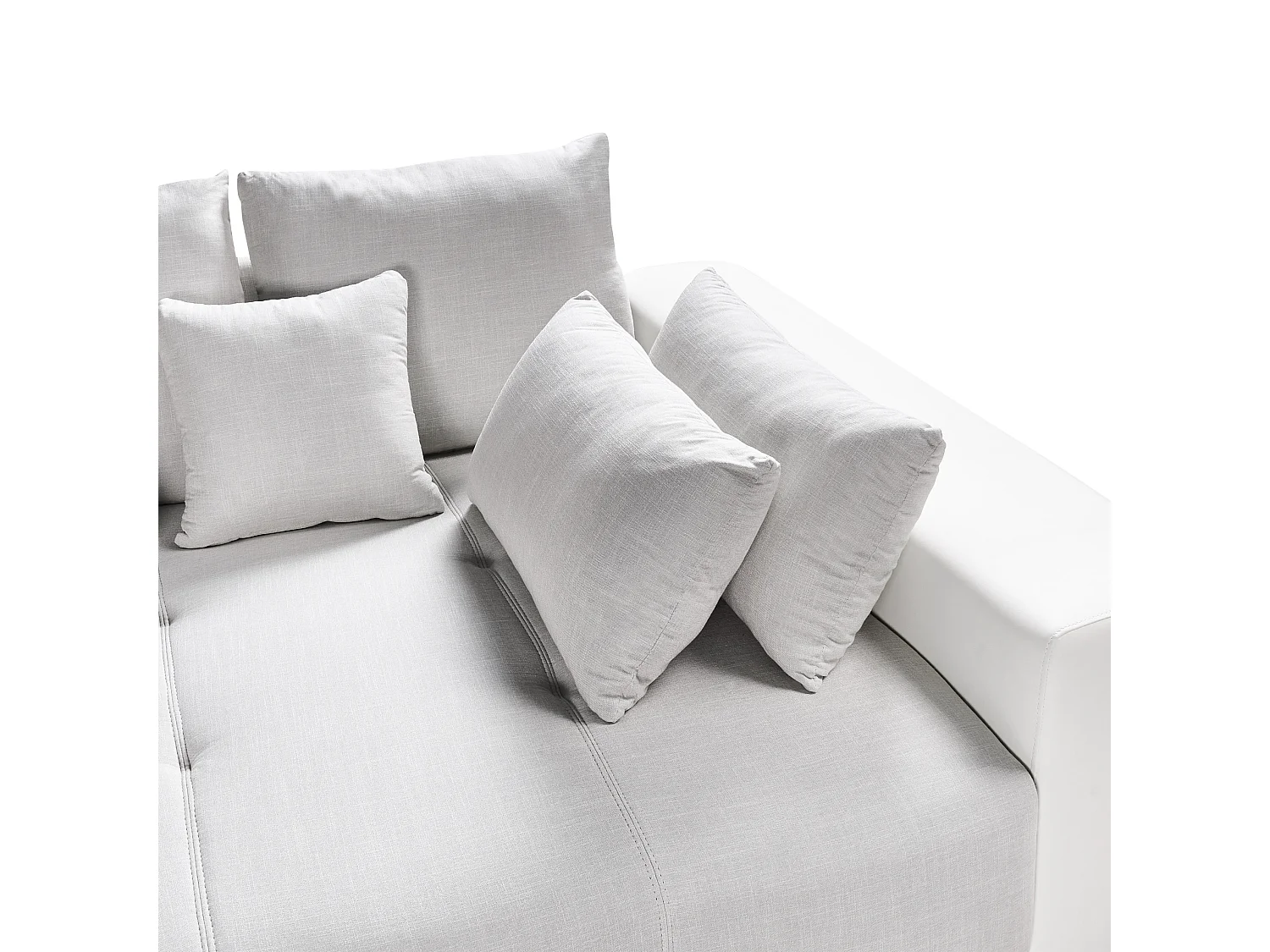 Canapé 4 places TORPO Tissu Beige clair