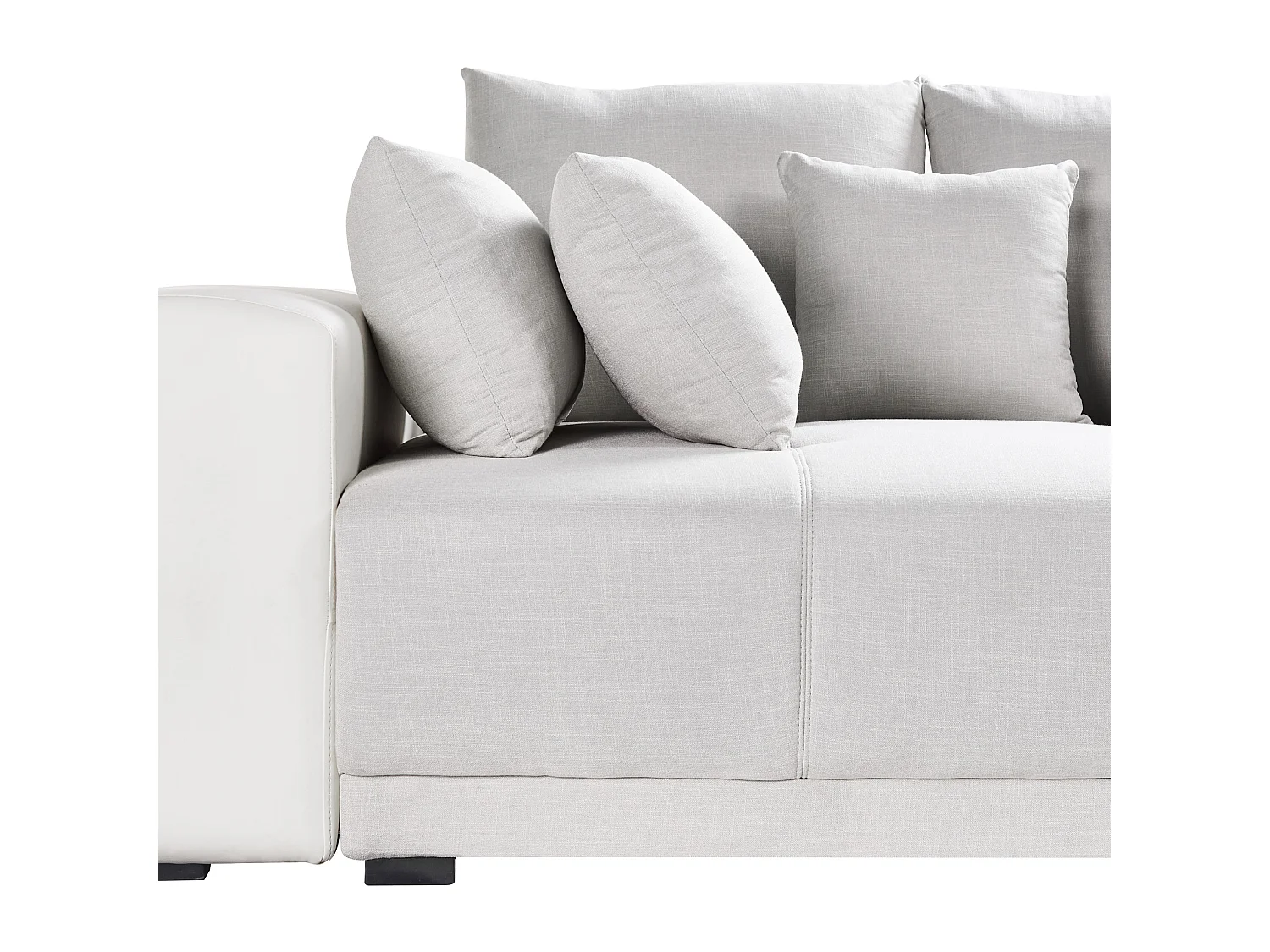 Sofa 4 Seater TORPO Fabric Light Beige
